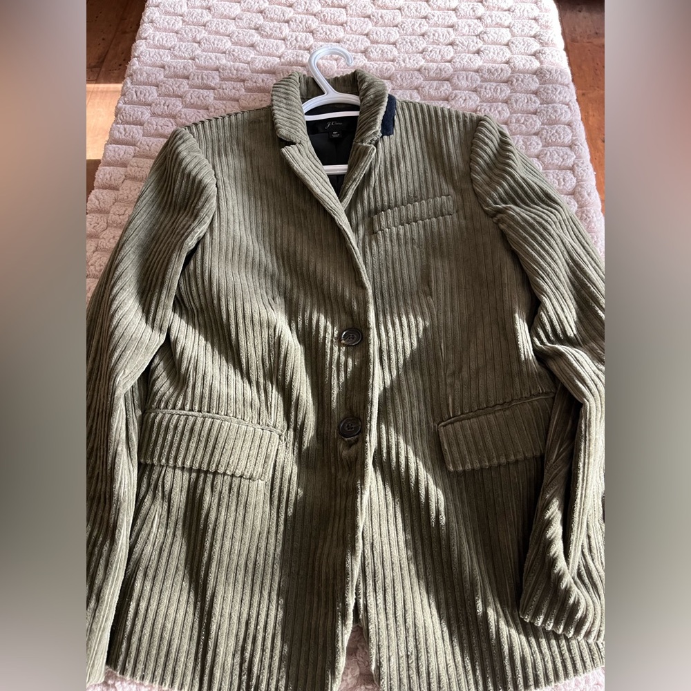 J.Crew Sage Green Corduroy Blazer, size 8